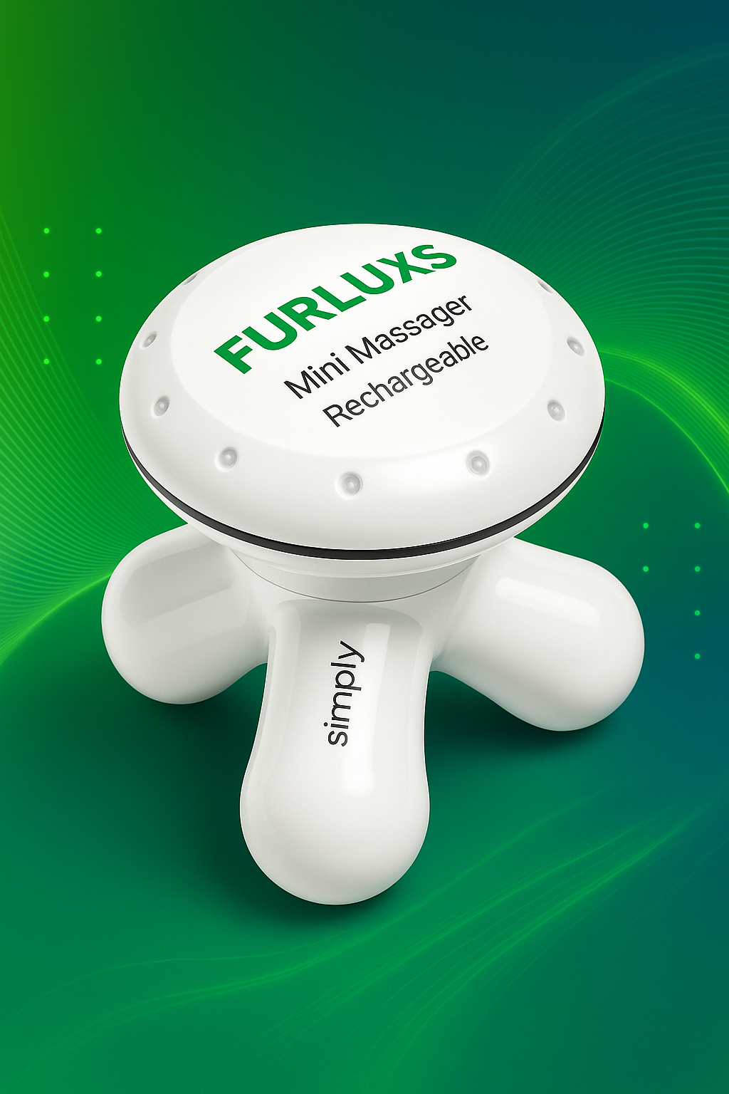 FURLUXS Mini Rechargeable Handheld Massager – Portable Muscle Relaxer